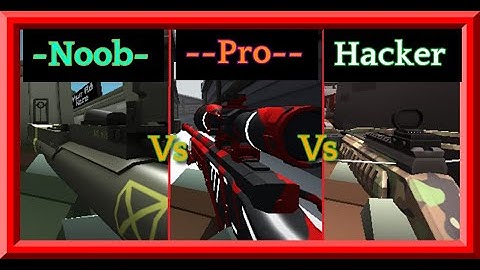 【Krunker.io】Noob vs Pro vs Hacker. (Weapon,map etc...)【Futabave】