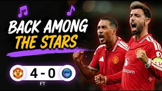 ♫ Man Utd 4-0 Sabah 🔴 Back Among The Stars Song | Champions League