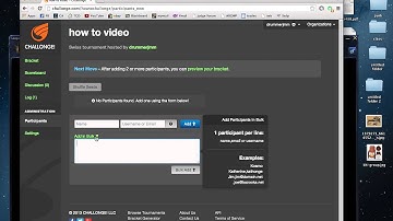 A quick guide on how work Challonge