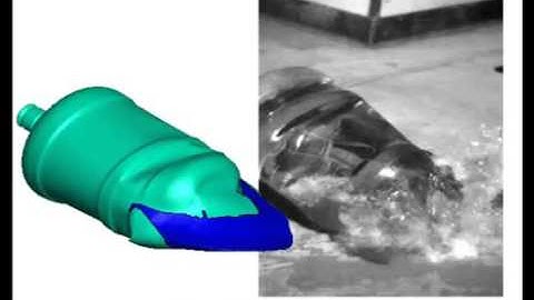SIMULIA Abaqus - Water Can Drop Test