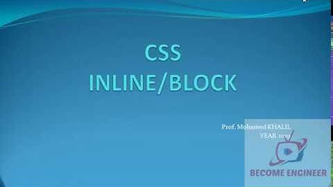 20 CSS INLINE   BLOCK (darija)