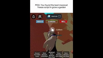 MoonCat Freeze Script In Grow a Garden - NAT  #roblox #growagarden #fyp #foryou #viral