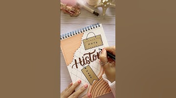 Innovative Front Page Design: History ⏳ #shorts #nhuandaocalligraphy #frontpage