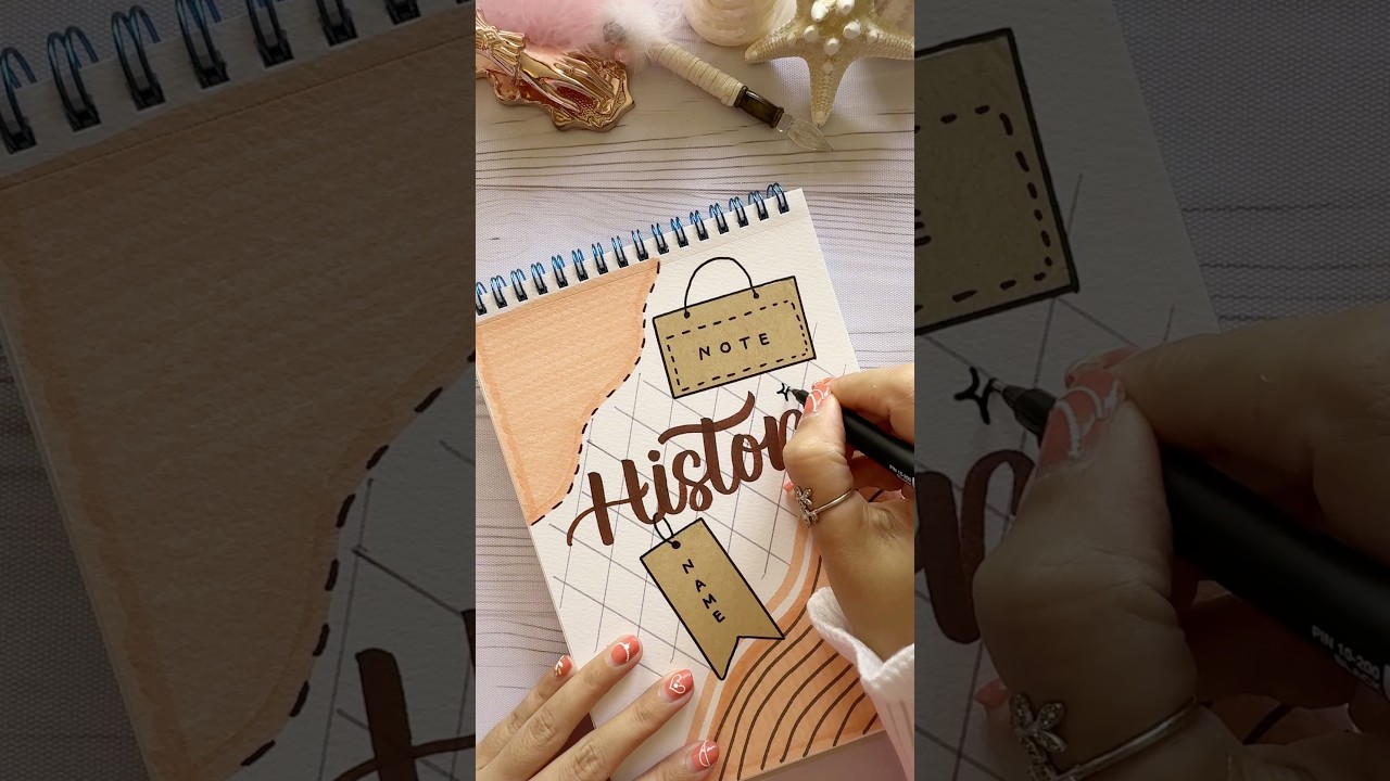 Innovative Front Page Design: History ⏳ #shorts #nhuandaocalligraphy #frontpage