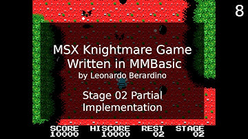 MSX Knightmare Game in MMBasic: Stage 02 Partial Implementation