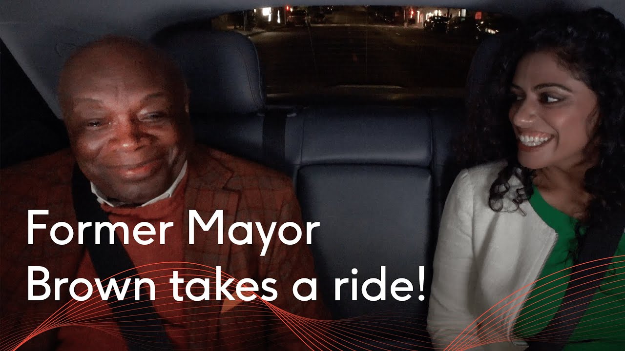 Willie Brown, former SF Mayor, takes his first driverless ride