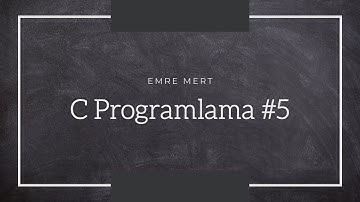 C Programlama Dili | Scanf Fonksiyonu