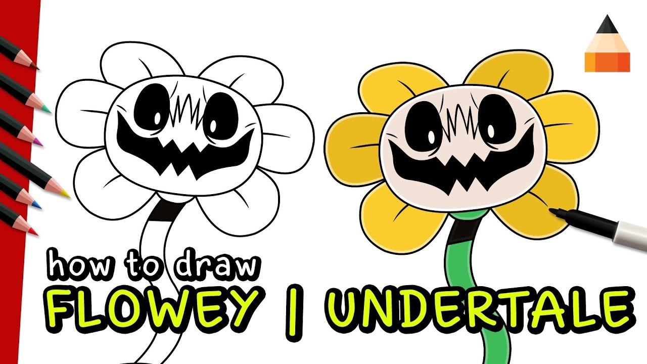 How to Draw Flowey  Undertale 