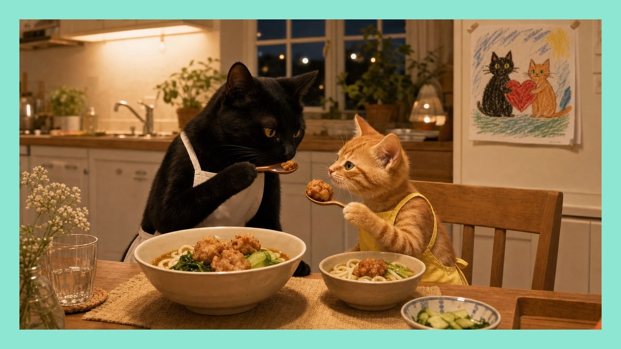 Jiji the Black Cat Makes Up - YouTube