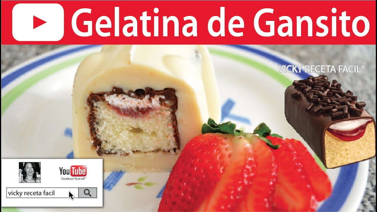 GELATINA DE GANSITO | #VickyRecetaFacil