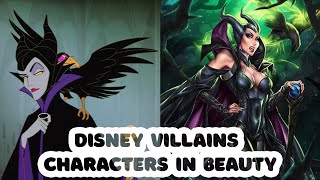 Disney Villains Characters In Beauty | Shorts