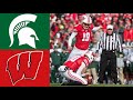 Michigan State vs #8 Wisconsin Highlights | NCAAF Week 7 | College Football Highlights