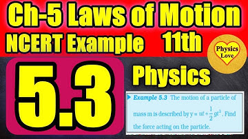 Example 5.3 class 11 physics NCERT | NCERT example 5.3 class 11 physics love | Ch-5 Laws of motion