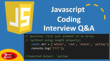 Javascript Coding Challenge : Find Last element of Array (without using length property) - Episode 8