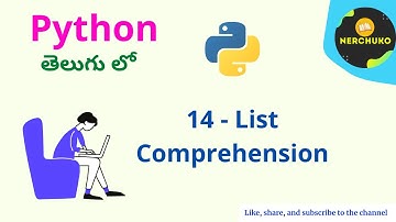 14 - List Comprehensions in Python || Python in Telugu