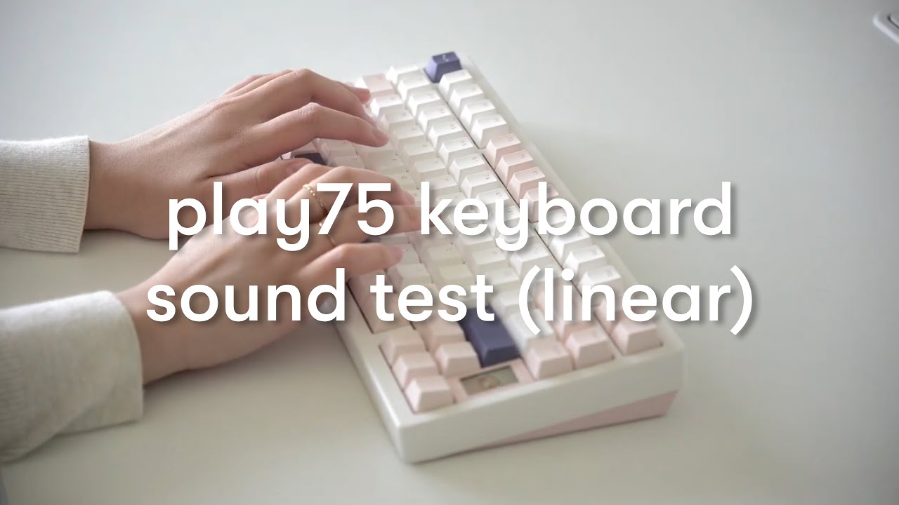 osume play75 keyboard sound test - linear switch - YouTube