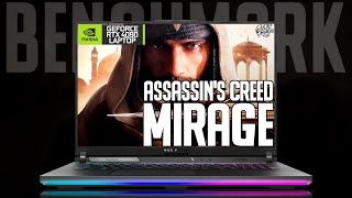 ASSASSIN&#39;S CREED MIRAGE | RTX 4090 laptop + I9 13980HX (2K, Maximum, DLSS On)