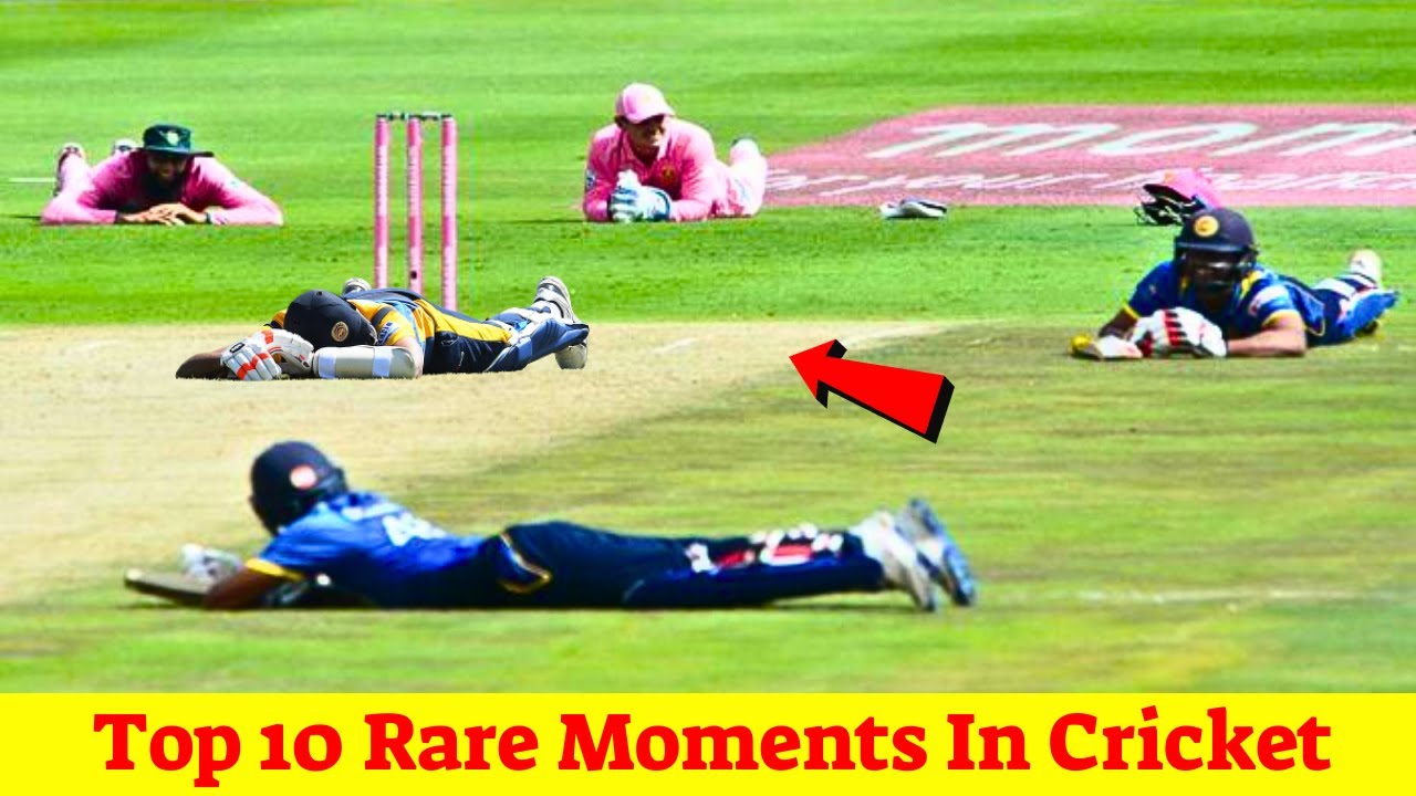 top rare moments in cricket history - YouTube