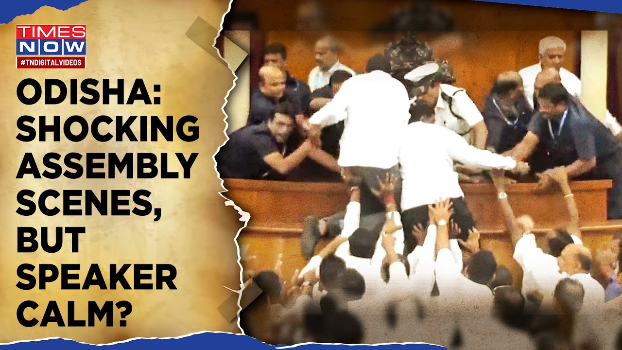 Odisha Assembly Ruckus: Shocking Scenes On Cam| What Sparked Chaos? Speaker Remains Calm| Watch