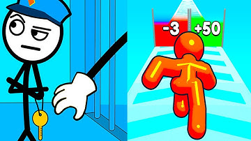 Thief Puzzle vs Tall Man Run ⭐️🤔😱⭐️ Hard Levels Challenge Walkthrough Gameplay Ep357