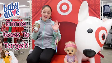 Baby Alive Emma Goess to Target! Emma Goes Shopping! | Kelli Maple