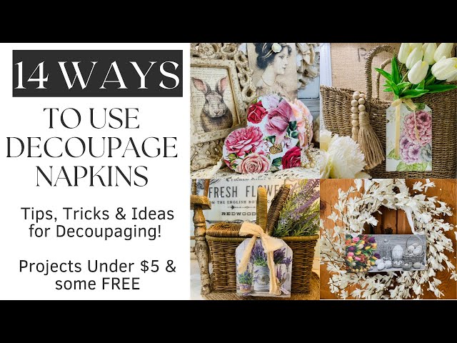 What is Decoupage Paper and How to apply it to Home Decor – Decoupage  Napkins.Com