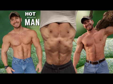 Hot Muscle | Handsome Hairy Bodybuilder Fitness Video