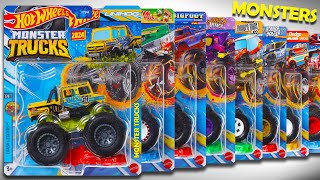 Preview - 2024 Hot Wheels Monster Trucks Complete Lineups, Boneshaker, Bigfoot 4x4x4 & Many More.