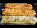 这个油条(Chinese Fried Dough Fritter)配方一定收藏！只需饧面20分钟！简单省时【茄子炖豆角】