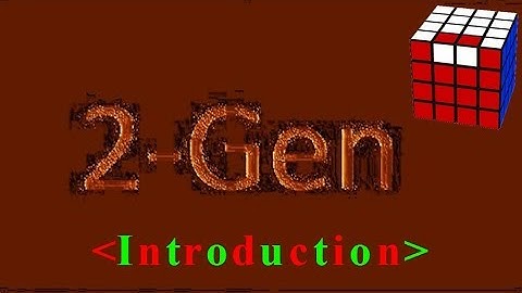 2-Gen 4x4x4 Parity Algorithms (Introduction)