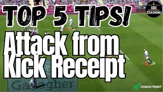 GDD's Top 5 Tips | Attack From Kick Receipt | Rugby Analysis