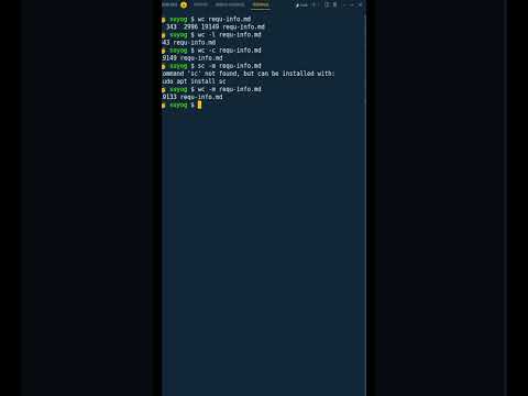 Amazing `wc` command in Linux! #linux #shorts #linuxcommands #linuxcommandline #linuxshort