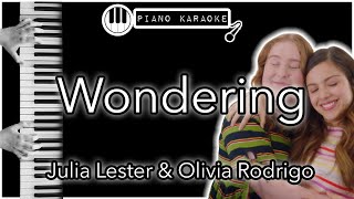 Wondering - Julia Lester \& Olivia Rodrigo - Piano Karaoke Instrumental