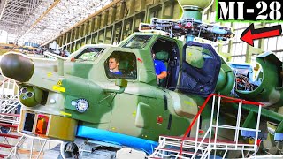Making of Helicopter Mil Mi-28🚁 Building Russian Helicopters HAVOC [production line]😳