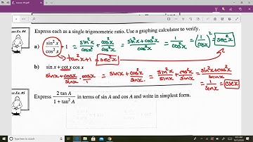 Lesson #4 Trig Identities #1
