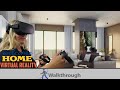 Virtual reality walkthrough of a american style villa