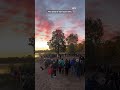 People gathered at sunrise in Minneapolis to honor Indigenous Peoples Day
