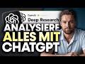 Mache ALLES mit ChatGPT „DEEP RESEARCH”! 12 Unfassbare Beispiele Use Cases Deep Research Deutsc