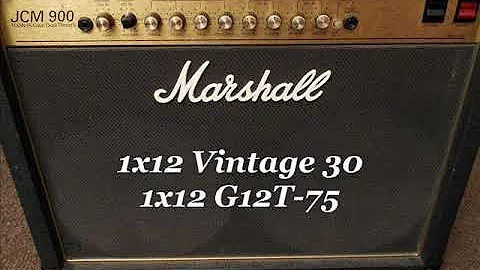 Marshall JCM 900 Vintage 30 vs G12T-75 Celestion, part 2