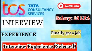 TATA Consultancy services / Interview#experience #(selected) Finally got job