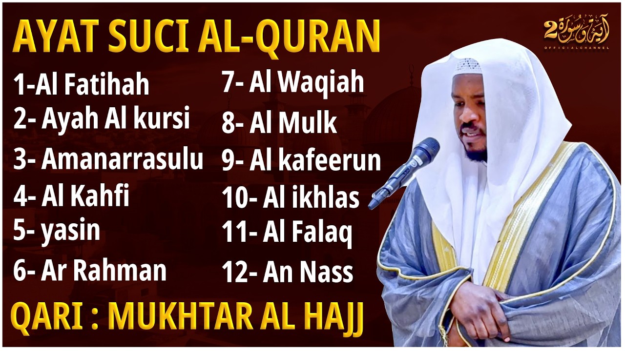 Alquran Dengan Suara Yang Sangat Indah -Alfatiha, Alkahfi,Yasin,Alwaqia, Arrahman,Almulk Almoeathat