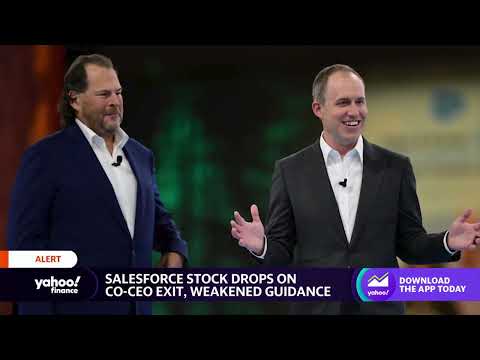 Salesforce stock drops as co-ceo bret taylor steps down