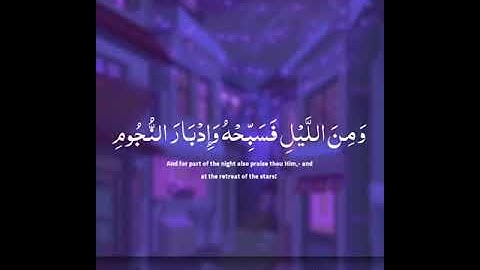 سورة الطور الآياين ٤٨ - ٤٩ | تلاوة القارئ رعد محمد الكردي