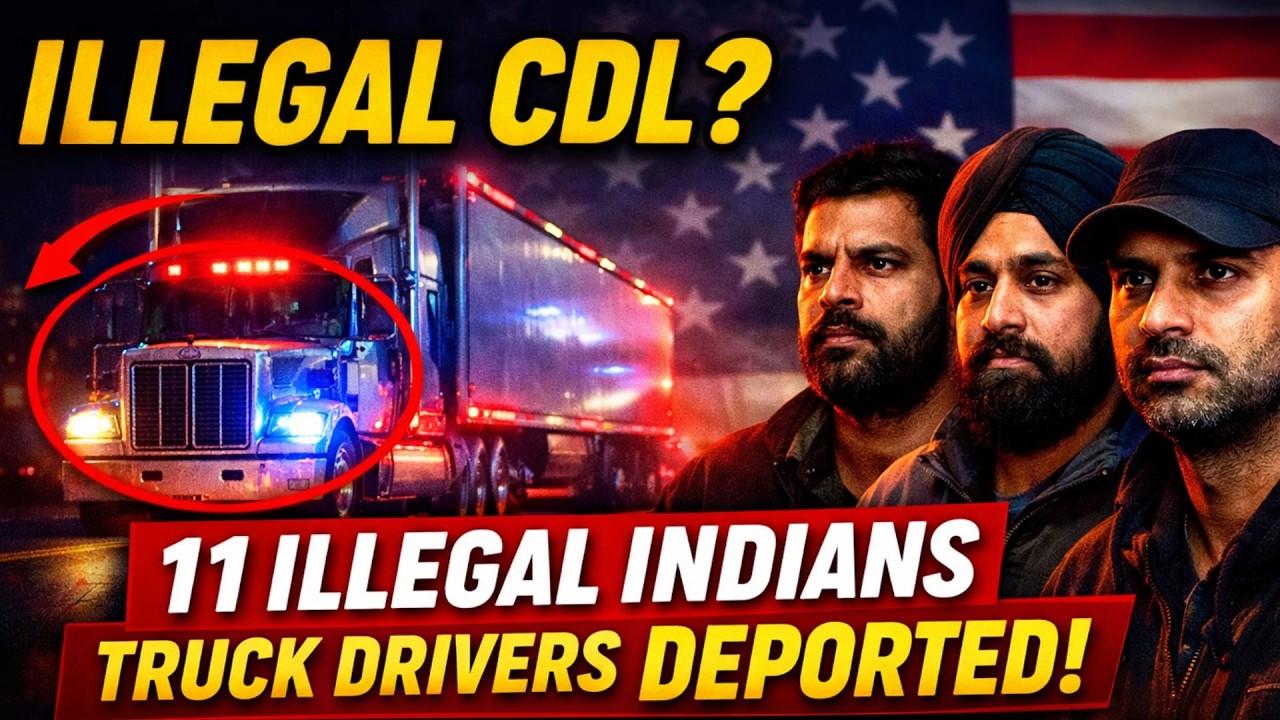 11 Indian Truck Drivers Arrested in USA 🚨 Illegal CDL Scam Exposed ...