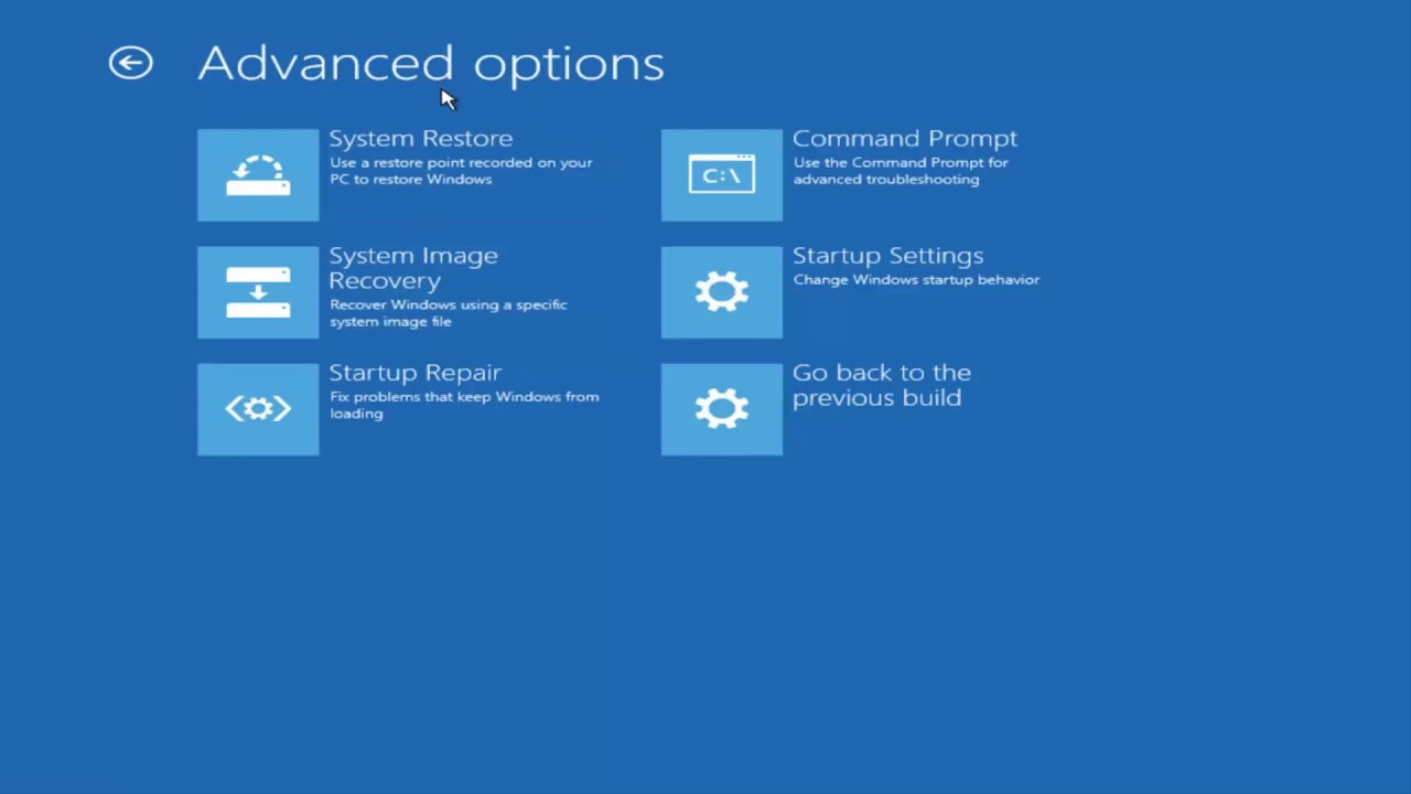 Exit And Continue To Windows Rollback