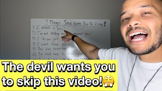 7 Things Jesus Wants You To Know! The devil doesn’t want you to see this!😤