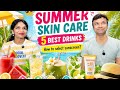 Summer skin care ⛱️☀️ 5 best drinks for summer