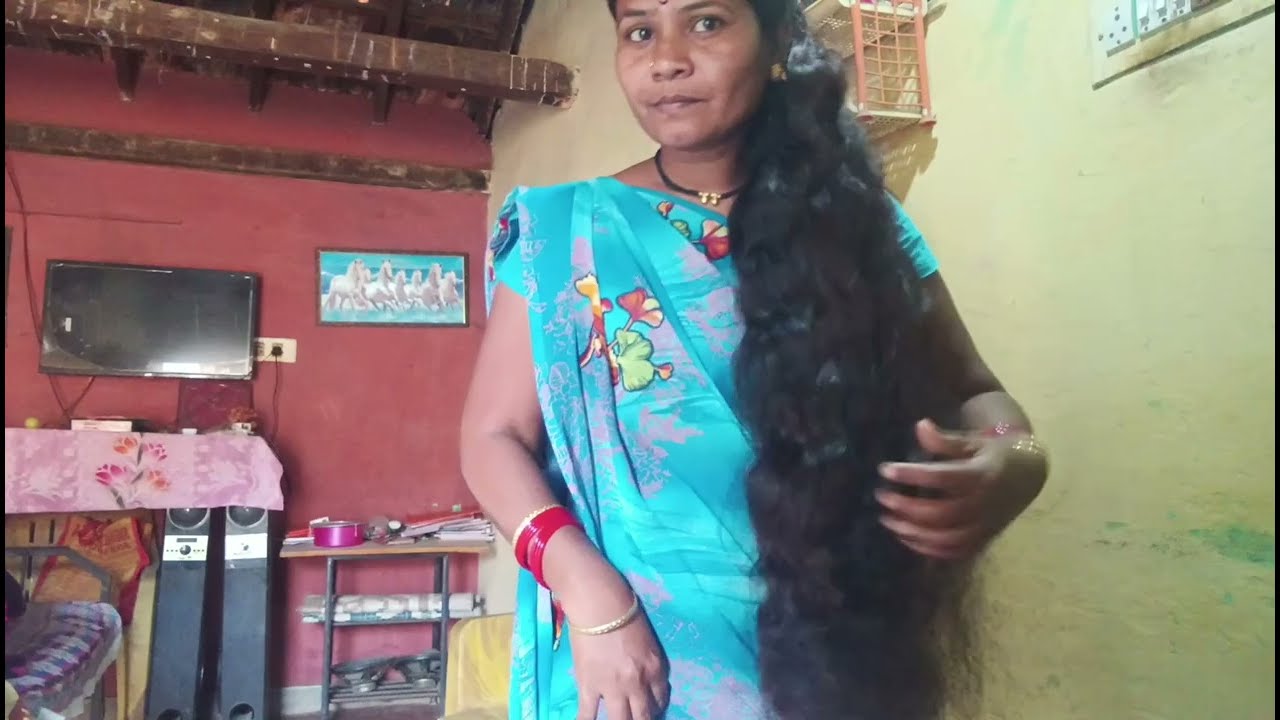 Open hairstyle for saree ll Marathi saree hairstyle long hair 