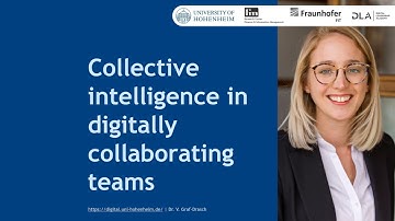 Collective intelligence in digitally collaborating teams (15:55 minutes)