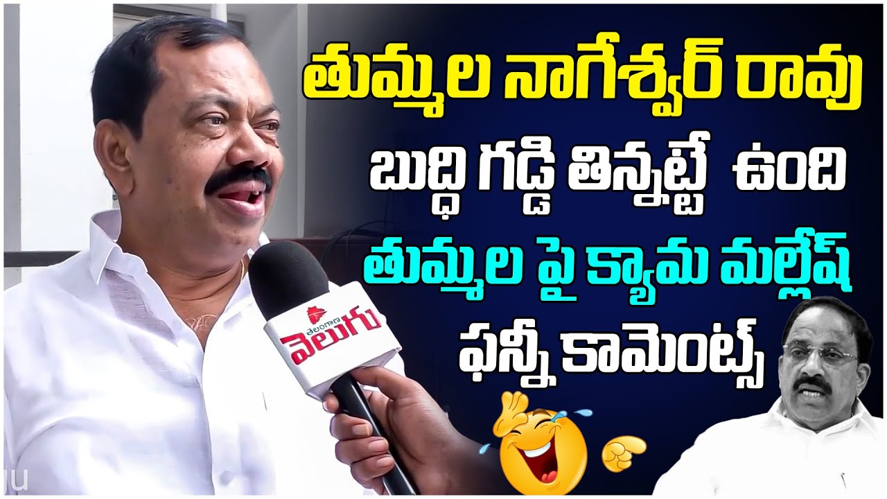 Kyama Mallesh Funny 🤣🤣Comments On Tummala Nageshwar Rao | Revanth | Congress | Telangana Velugu